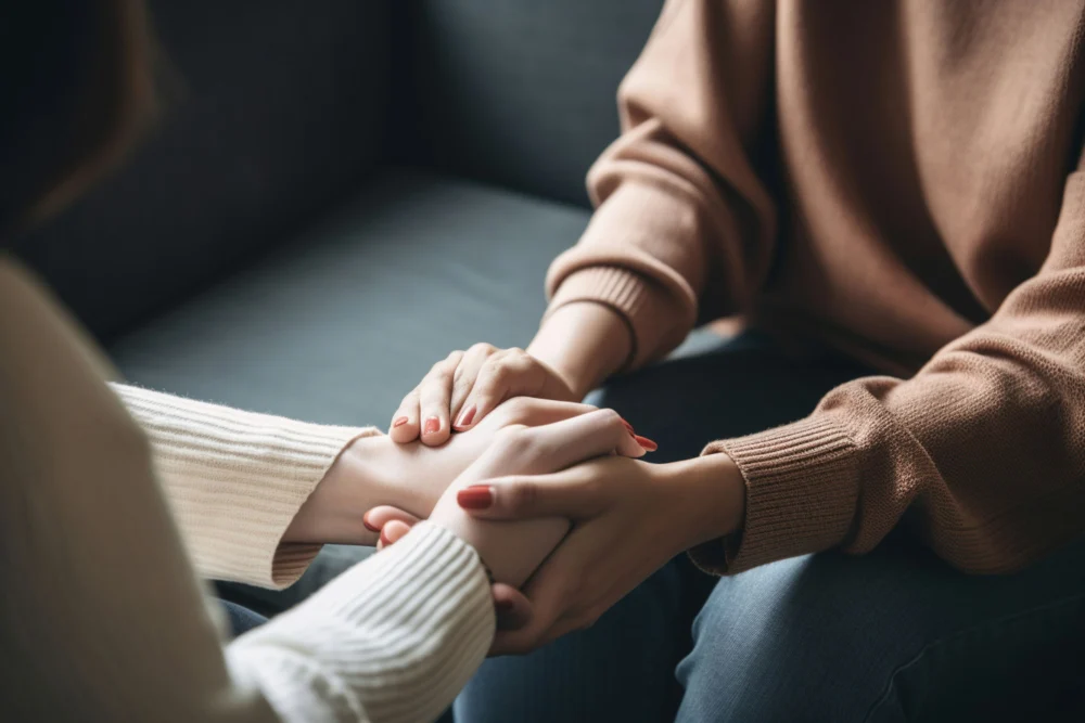 Patient and counselor in a one-on-one individual therapy session in Memphis, Tennessee