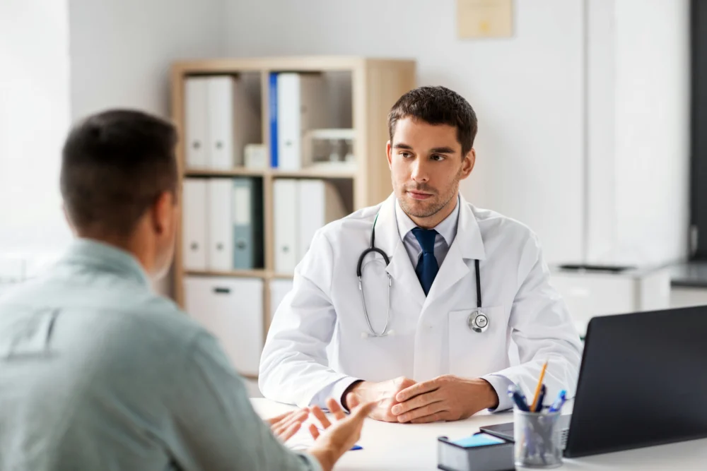 Man attending a one-on-one fentanyl addiction therapy session in Memphis, Tennessee
