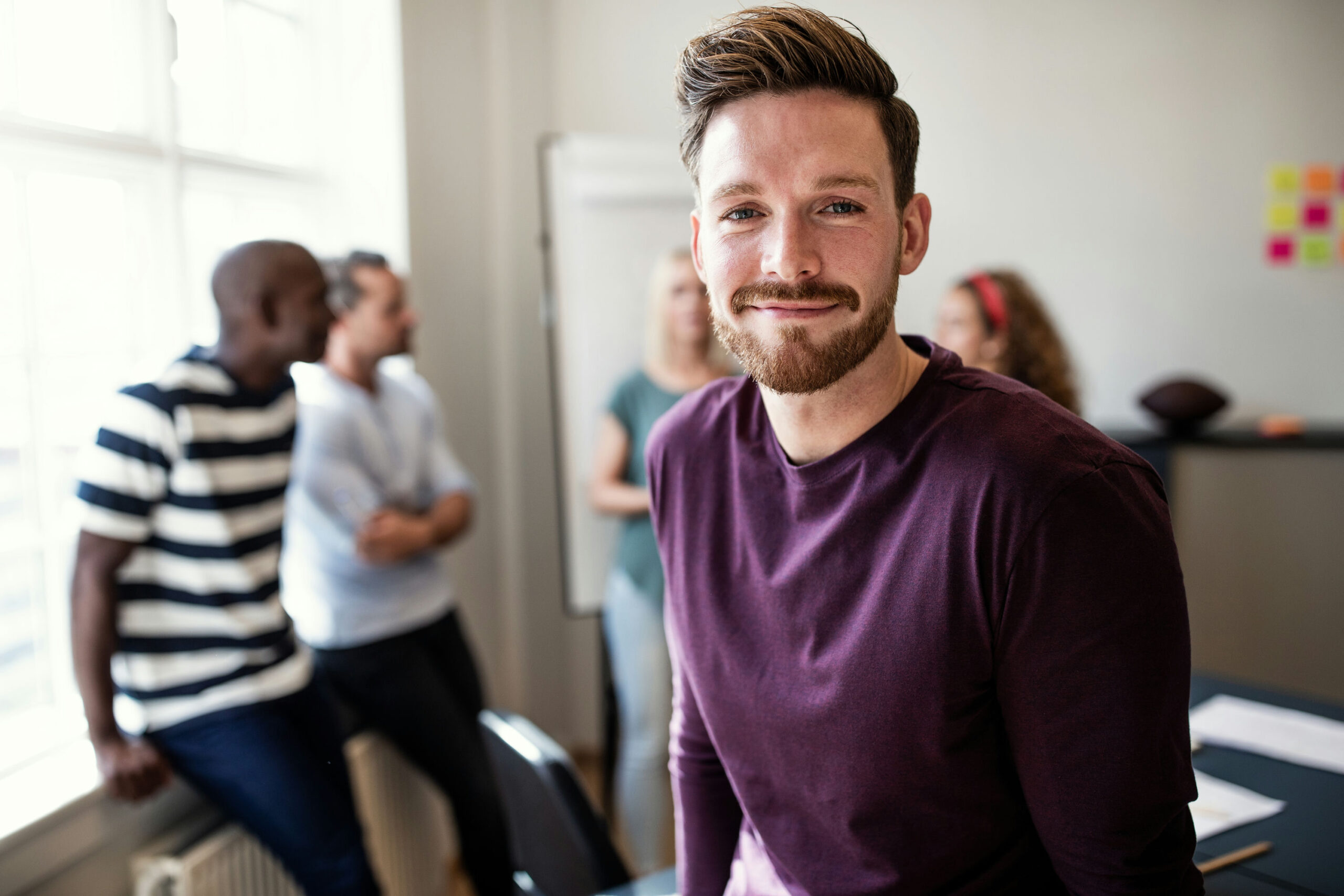 Smiling individual at an addiction treatment services center in Memphis, Tennessee