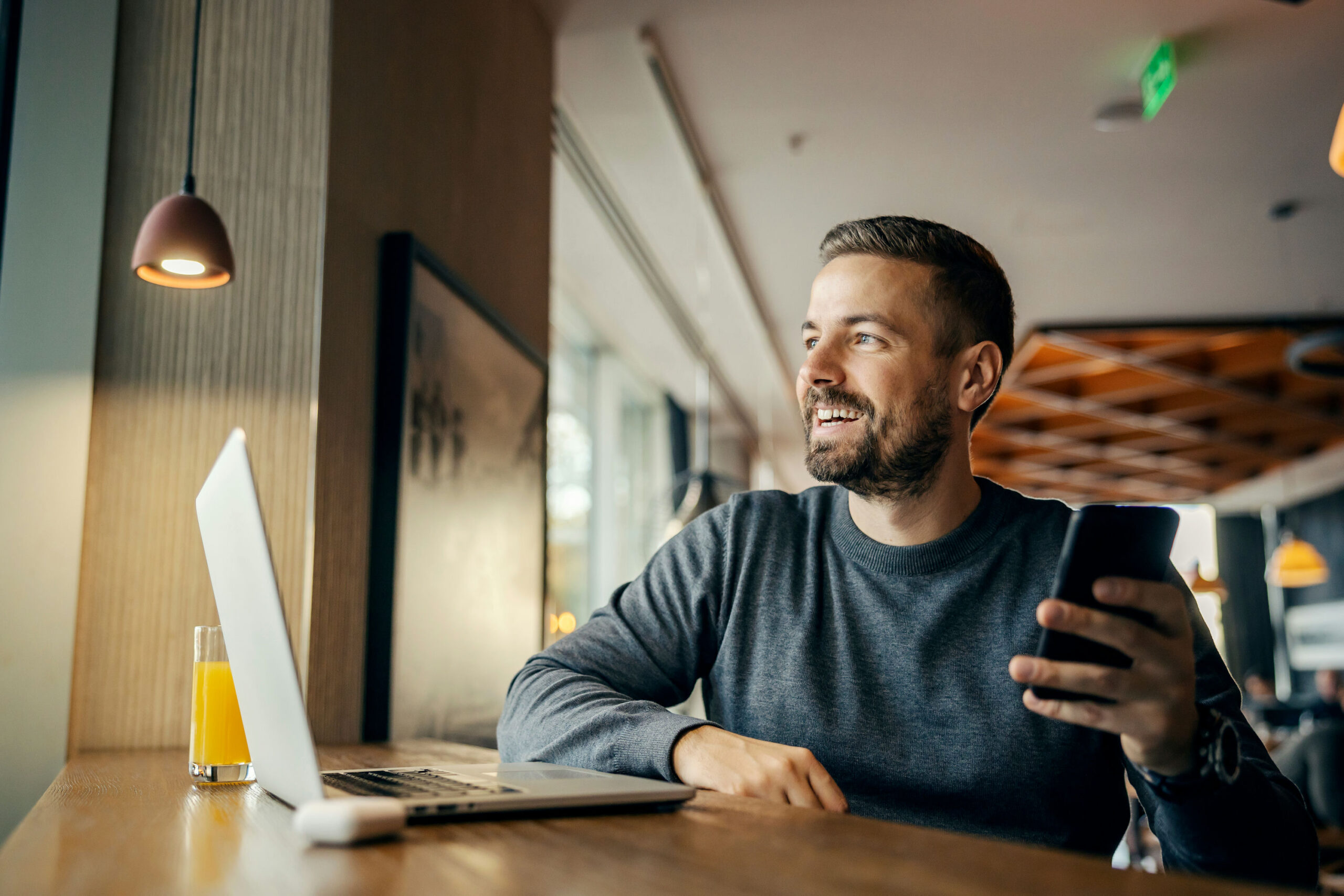 Man in a telehealth consultation for residential addiction treatment in Memphis, Tennessee