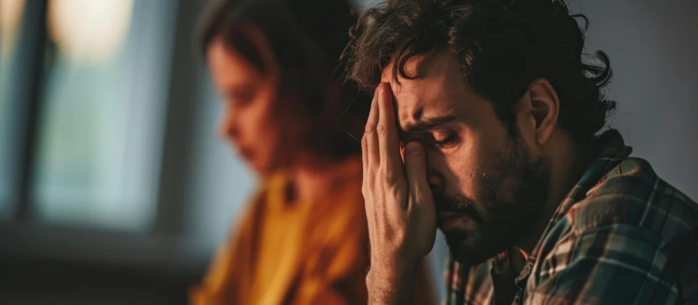 husband with heroin addiction attends detox with supportive wife